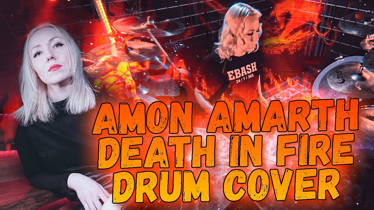 Amon Amarth - Death In Fire (Drum Cam) - YouTube