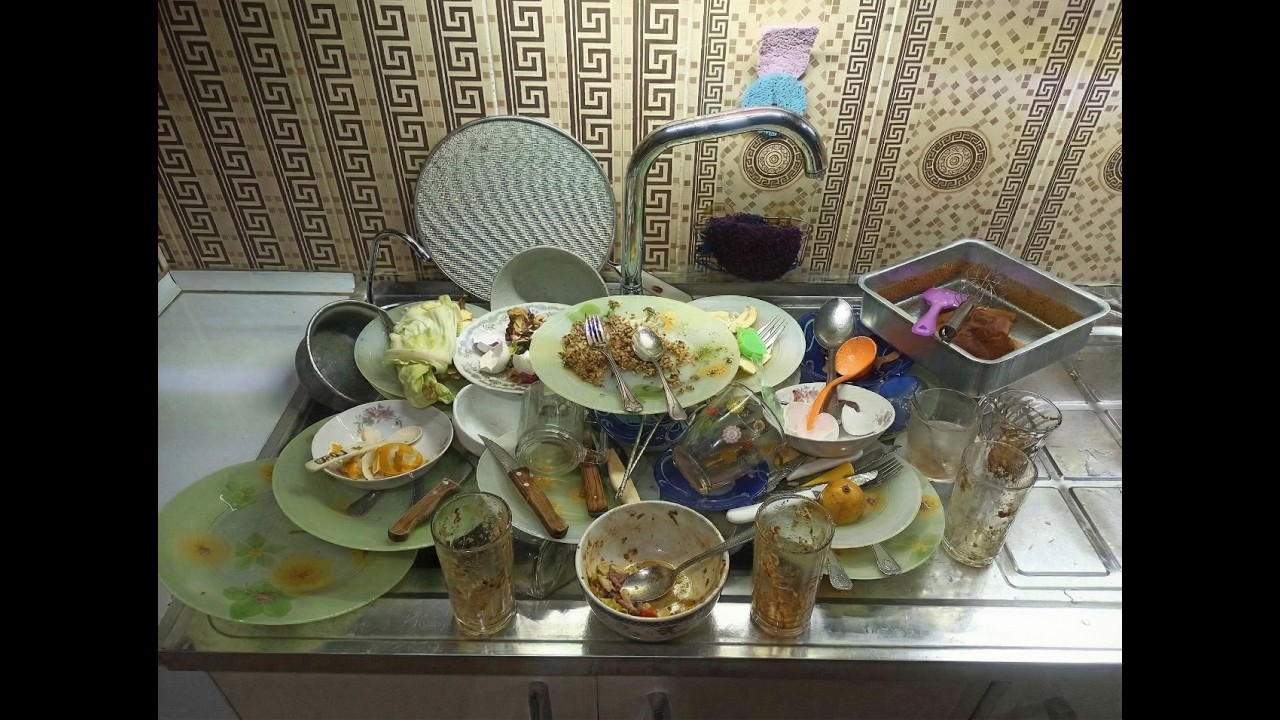 Natural Dishwashing ASMR | No Music No Voice