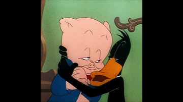 "Hello, baby. Nice, fat, little butterball." (Full loop) Daffy Duck and Porky Pig from QUACKBUSTERS