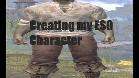 Creating my character | Elder Scrolls Online #1