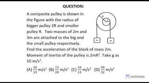 Composite Pulley Problem 001 || IITJEE || Rigid Body Dynamics || Jaysmito Muukherjee