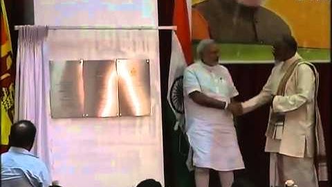 PM Narendra Modi inaugurates Jaffna Cultural Center