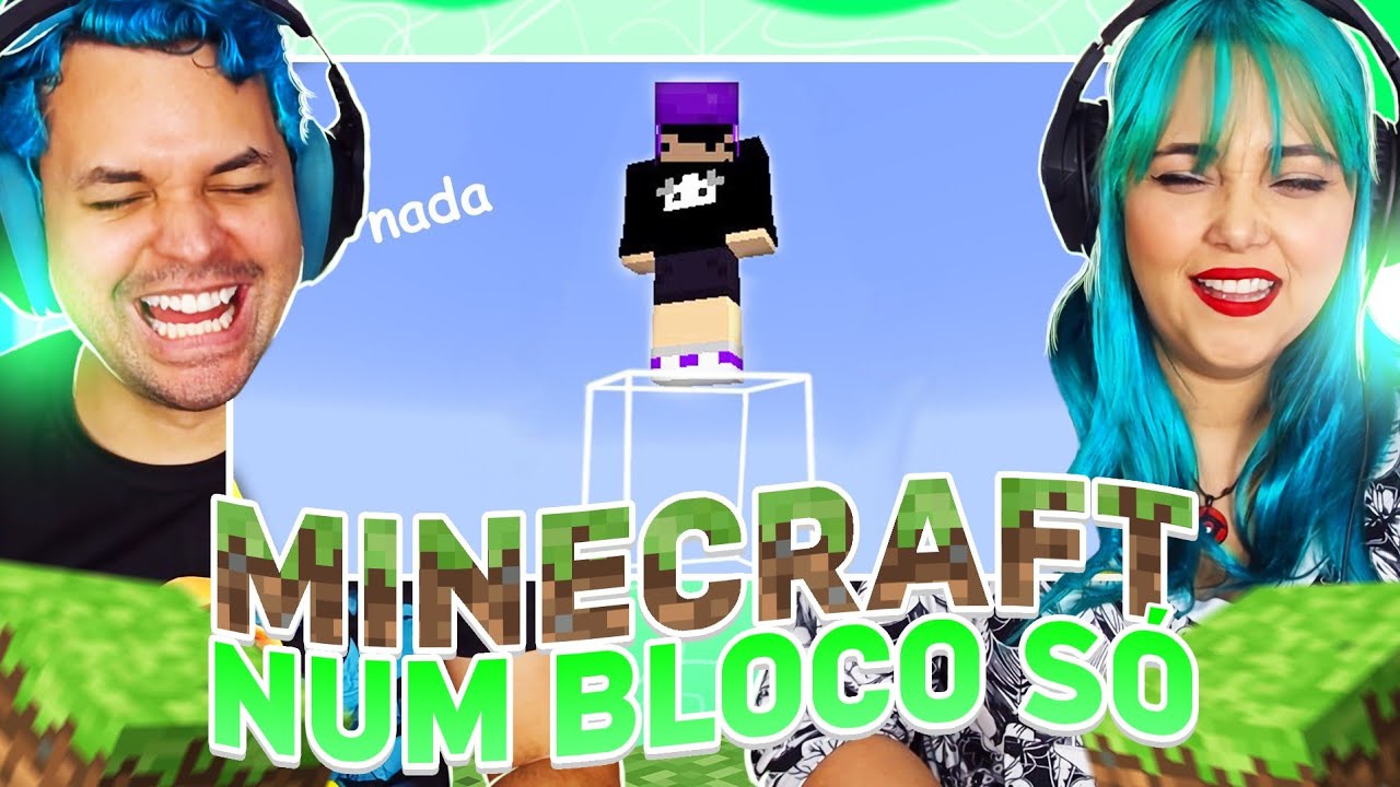 minecraft num bloco só fazendo nada e falando m#rda| kksaiko ‹ REACT ...