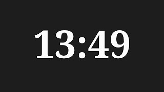 13 Minutes 49 Seconds Countdown Timer
