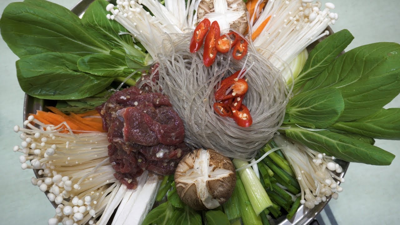 버섯 불고기 전골