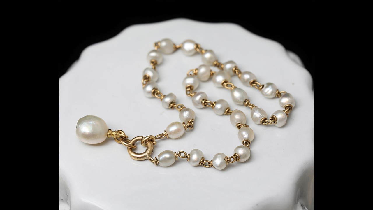 Antique Gallery Soleil アンティークジュエリー / 天然真珠 7mm珠