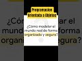Pilares de la Programación Orientada a Objetos POO #programming