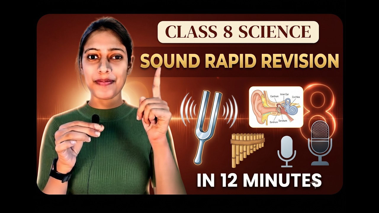 Sound Class 8 Science | Rapid Revision in 12 Minutes 🔥 | NCERT Full Chapter | Concept with Priya