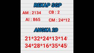RUMUS JITU SGP KEPALA EKOR HARI INI PREDIKSI SGP 6 JULI 2025