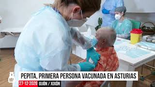 Pepita, primera persona vacunada contra el Coronavirus en Asturias by Conocer Asturias 82 views 3 years ago 2 minutes, 59 seconds
