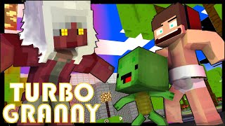 MAIZEN : JJ MIKEY BECOME BABY VS TURBO GRANNY - Minecraft Animation