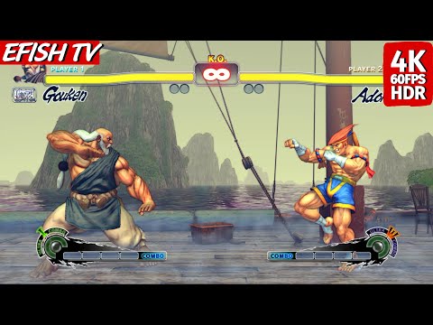 Sheng Long is back! Gouken vs Adon (Hardest AI) - Ultra Street Fighter IV | PS5 4K 60FPS