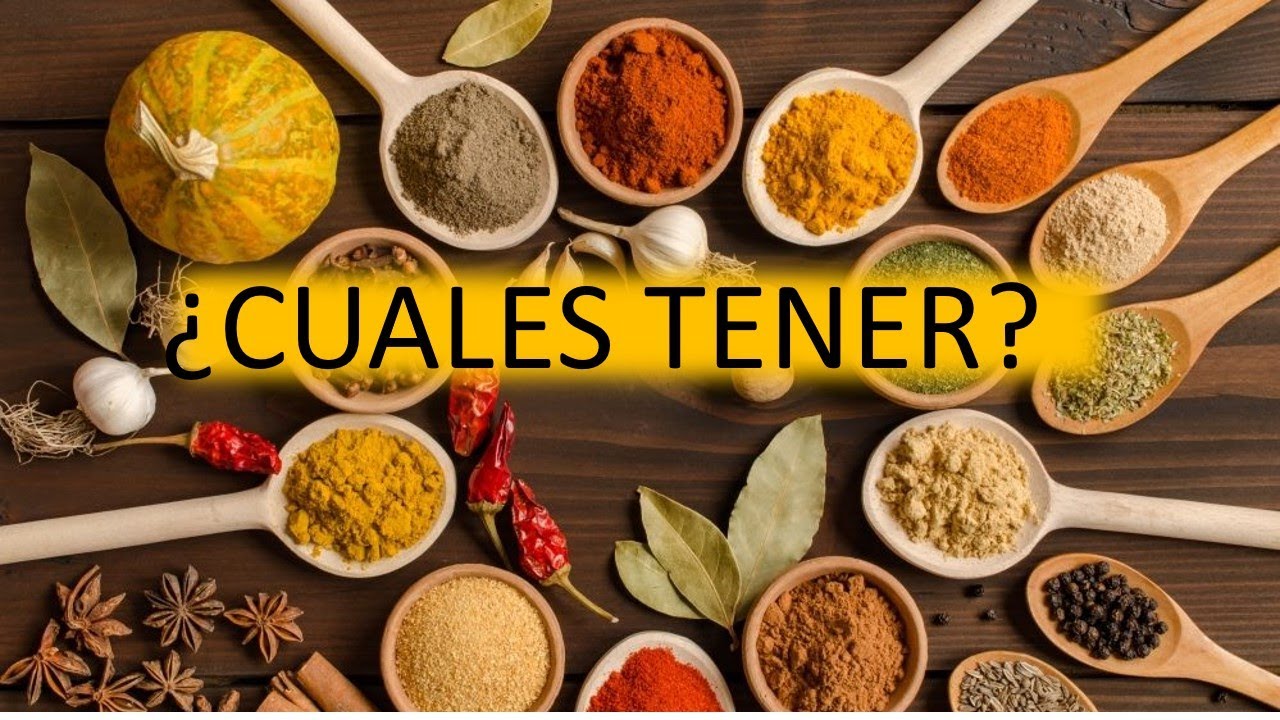 COCINA PARA PRINCIPIANTES  video 2: ESPECIAS Y HIERBAS, cuales no pueden faltar en la despensa???