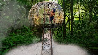 build beautiful bird nest style house in rainy season