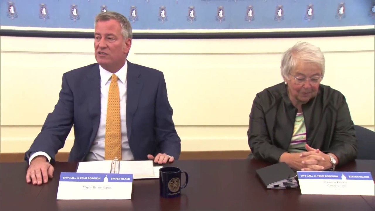 Mayor de Blasio Delivers Remarks mayor de blasio children