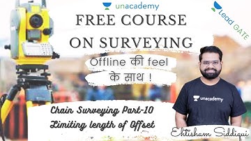L 18: Limiting Length of Offset | Chain Surveying | HAL, HPCL 2021 | Ehtisham Siddiqui