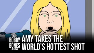 Cartoon Edition: Amy Takes The World's Hottest Shot