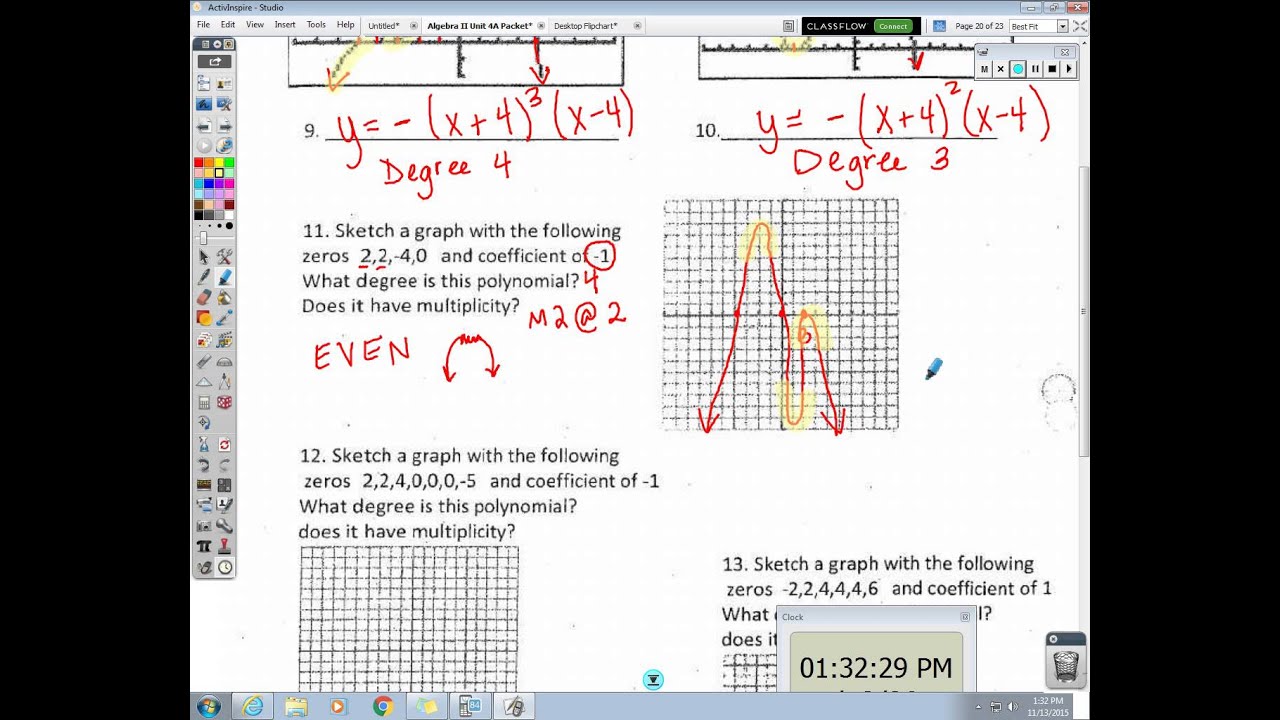 Alg II Unit 4A 11 13 15 - YouTube