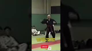 Master drops goons with his no-touch death strike ? bullshido fakemartialarts