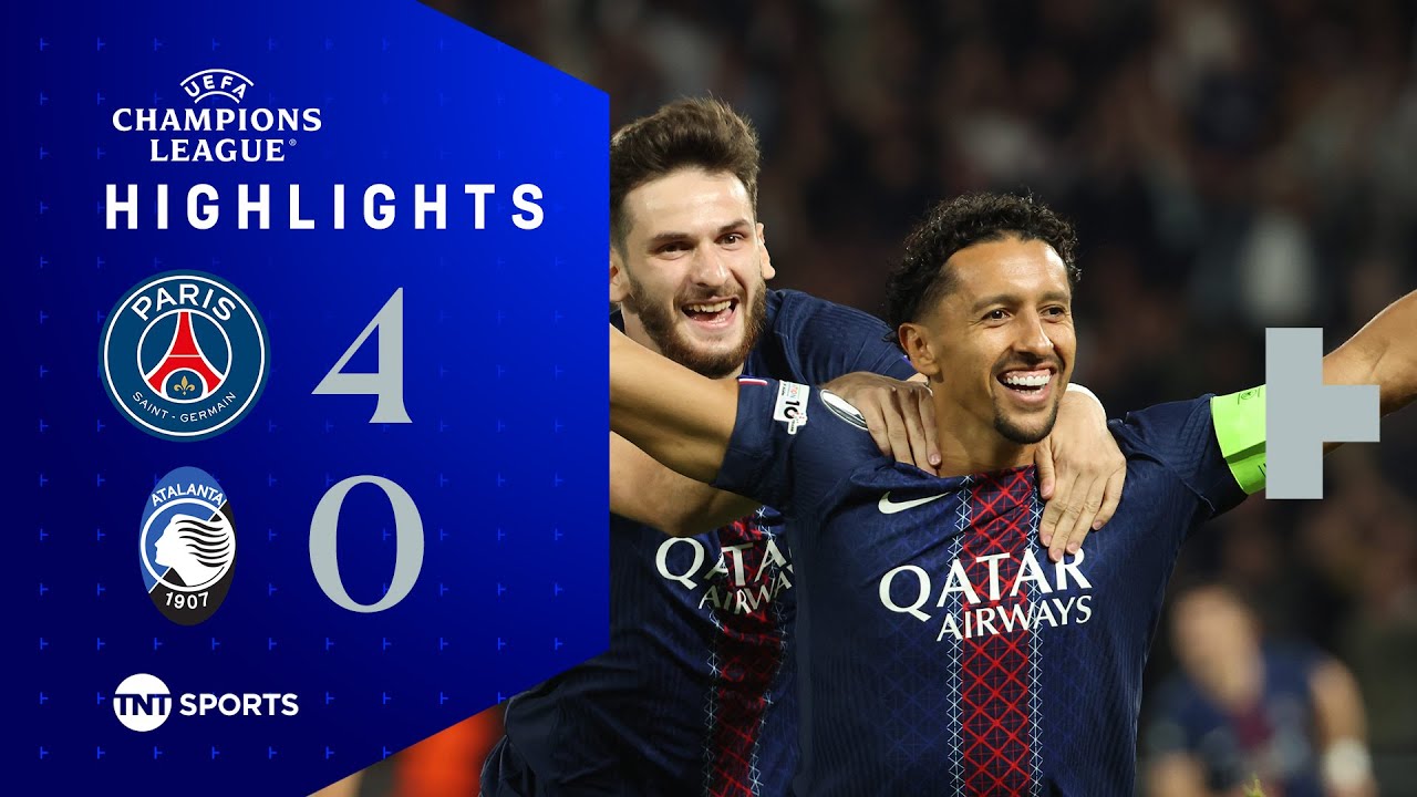 The champions at their best 👏 | PSG 4-0 Atalanta | UEFA Champions League Highlights