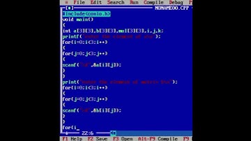 multiplication of two Matrix in c programming using array#short#video #trending #c program