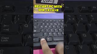 How to Restart PC with Keyboard Shortcut | Win X U R ⚡ How to Restart PC with Keyboard Shortcut | Win X U R ⚡