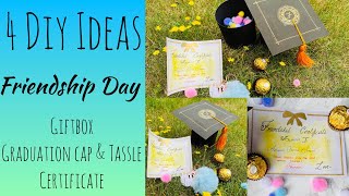 DIY Friendship Day Gift ideas in LOCKDOWN | DIY Gift Box | Graduation Cap | Certificate | Tassel |