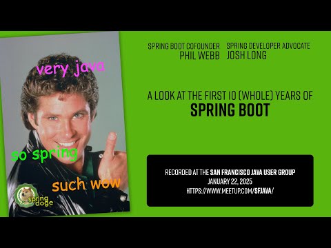 Spring Boot co-creator Phil Webb and its biggest fan Josh Long look at its first ten whole years! Episode cover
