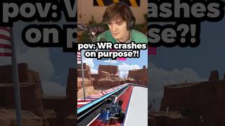 When the world record crashes on purpose! 😂
