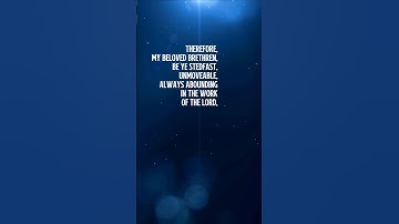 Verse of the Day - October 19, 2025 | 1 Corinthians 15:58 | CHRISTIAN FRIEND