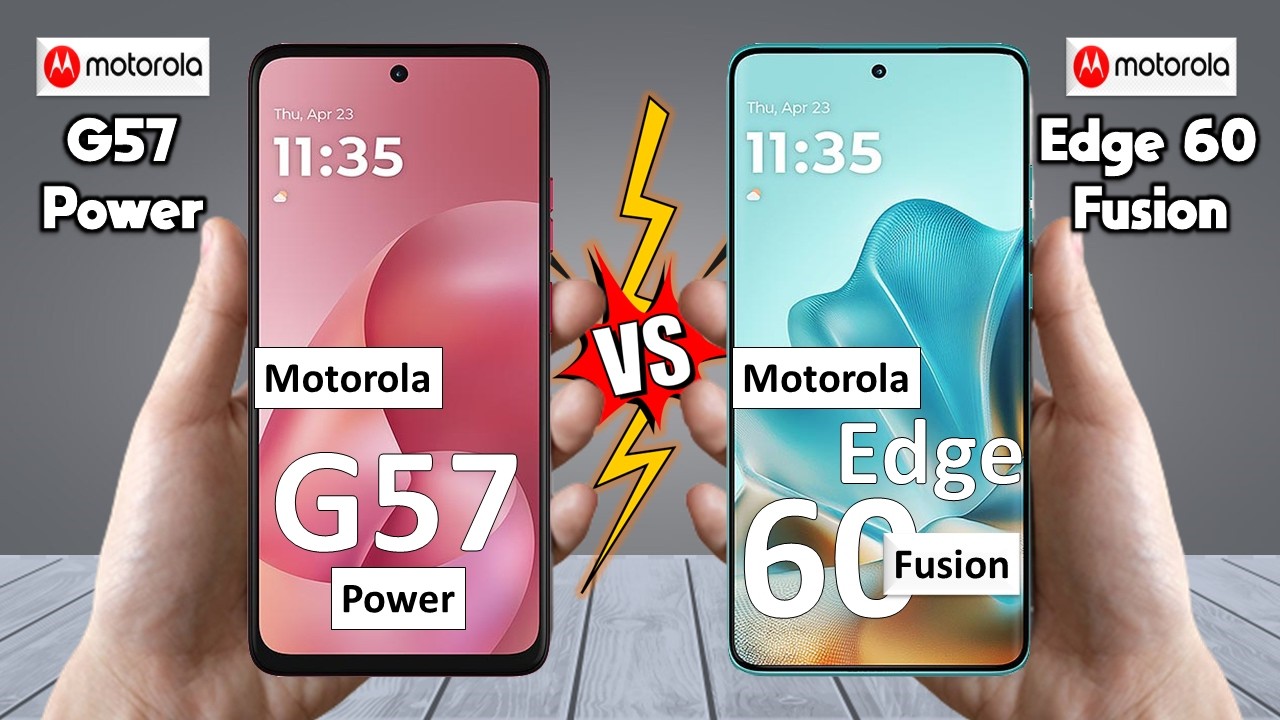 Motorola G57 Power против Motorola Edge 60 Fusion — полное сравнение 🔥
