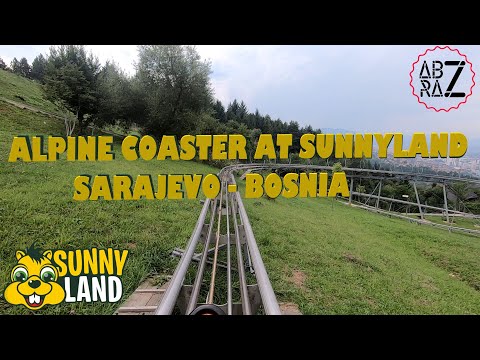 Alpine Roller Coaster ride at SunnyLand - Sarajevo, Bosnia