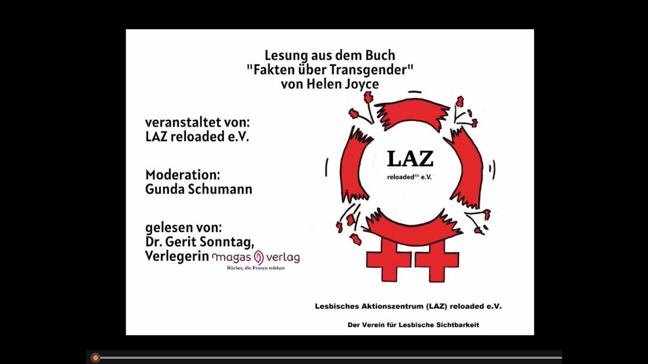 LAZ-Zoom-Veranstaltung : Lesung aus "Fakten über Transgender" von Helen Joyce