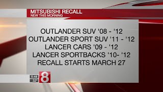 Mitsubishi recalls SUV and car models; belt can come loose