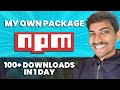 Build My Own NPM Package with Dhan API | 100+ Downloads in 1 Day