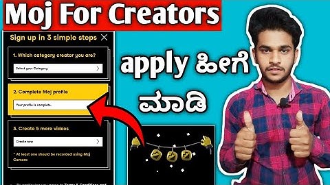 How To Apply Moj For Creators In Kannada || Mfc Apply In Kannada 2023