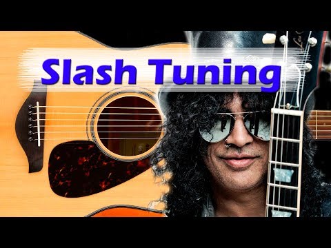 Slash Guitar Tuning  - half step down - Eb tuning or D# tuning