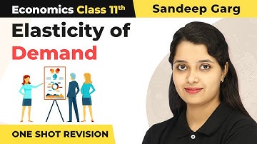 Class 11 Microeconomics Ch 4 | Elasticity of Demand (Sandeep Garg) - One Shot Full Chapter Revision