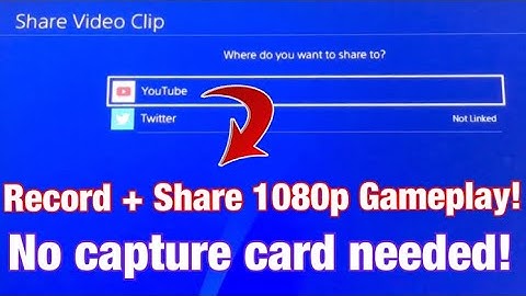 How to Record 1080p PS4 Gameplay With No Capture Card + How to Edit/Upload it from ShareFactory!!!
