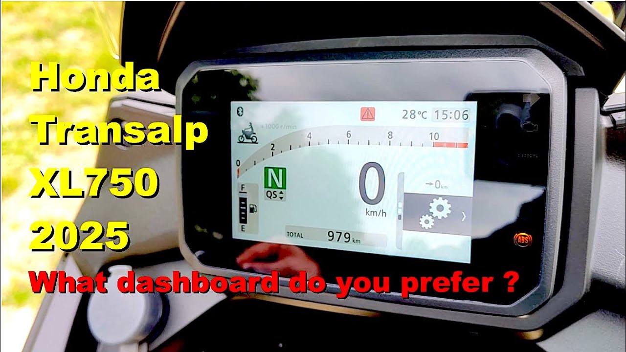 New TFT Dashboard - Honda Transalp XL750 2025
