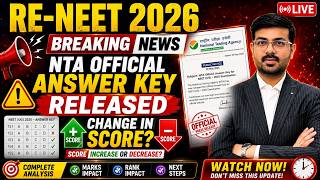 RENEET 2026 NTA ANSWER KEY RELEASED | MARKS VS RANK &amp; FINAL EXPECTED CUTOFF #reneet2026 #nta