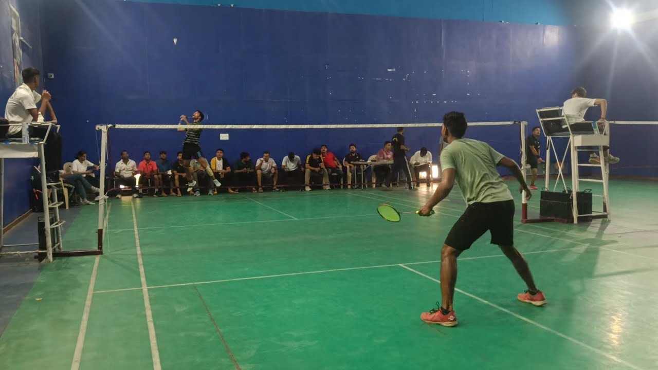 Open single final badminton match || up police gkp vs lkw zone 2025 #badminton #uppolice#trickshots