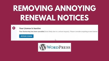 How to Remove Annoying Renewal and other Notices From WordPress Dashboard