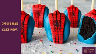 Step by Step Spiderman Cake Pops | كيك بوبس سبايدر مان خطوة بخطوة screenshot 1