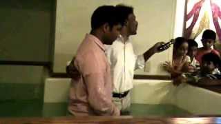 Baptisms Bro.Ashwin, Bro.Sandeep & Sis.Baskharamma(August 2014)
