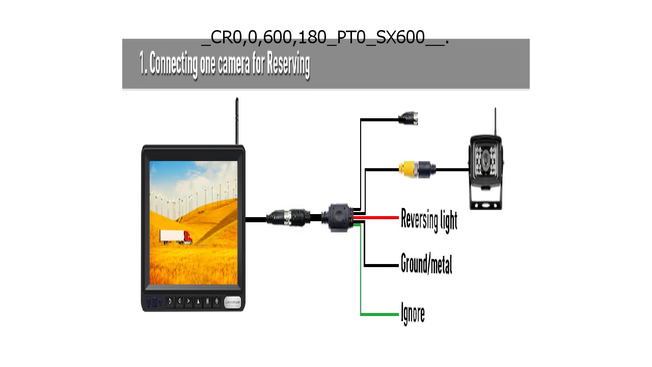 Backup Camera System Kit,Sharp CCD Chip, 100 Not Wash Up