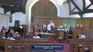 Pastor Installation Service Charge to the Pastor and Congregation