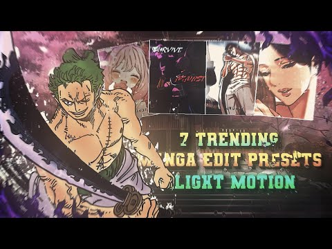 7 TRENDING MANGA EDIT PRESETS IN ALIGHT MOTION