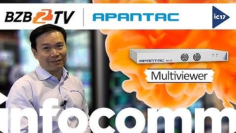 Apantac’s Cost-Effective MI-16 Multiviewer for 3G/HD/SD-SDI Signals