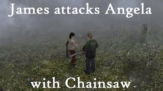 James attacks Angela with Chainsaw | Silent Hill 2